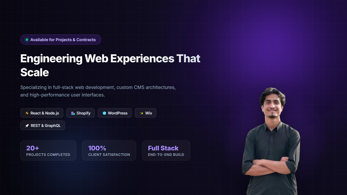 Hamza Ishtiaq Full Stack Developer
