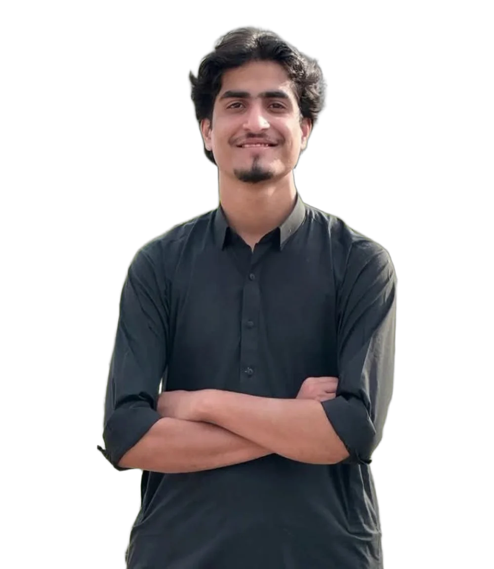 Portrait of Hamza Ishtiaq, full-stack web developer